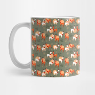 Christmas Pattern With Reindeers Mug